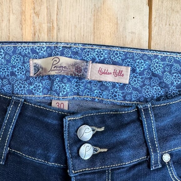 Paige Hidden Hills Jeans‎ Dark Wash  30 Bootcut Flare Denim - Picture 4 of 8